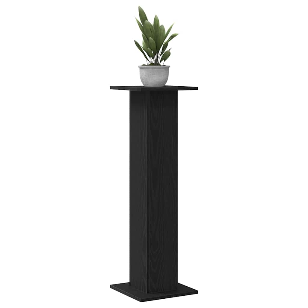 vidaXL Plant Stand 2 pcs Black Oak 30 x 30 x 95 cm Engineered wood 3