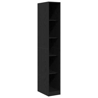 vidaXL Wardrobe Black Oak 30 x 50 x 200 cm Engineered Wood 1