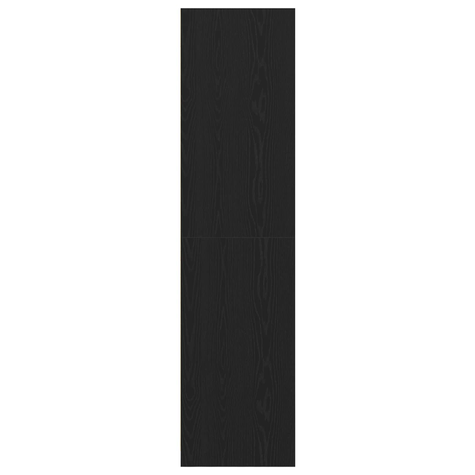 vidaXL Wardrobe Black Oak 30 x 50 x 200 cm Engineered Wood 4