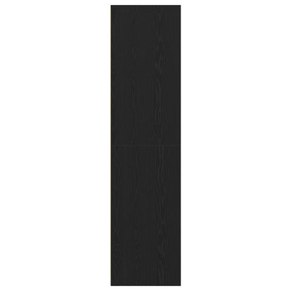 vidaXL Wardrobe Black Oak 30 x 50 x 200 cm Engineered Wood 4