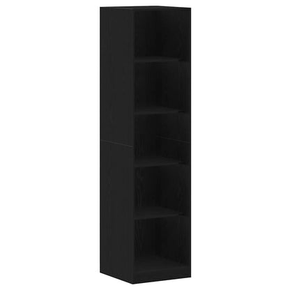 vidaXL Wardrobe Black Oak 50 x 50 x 200 cm Engineered Wood 2