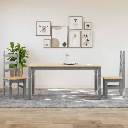 3 Piece Dining Set "PANAMA" Solid Wood Pine 160 cm