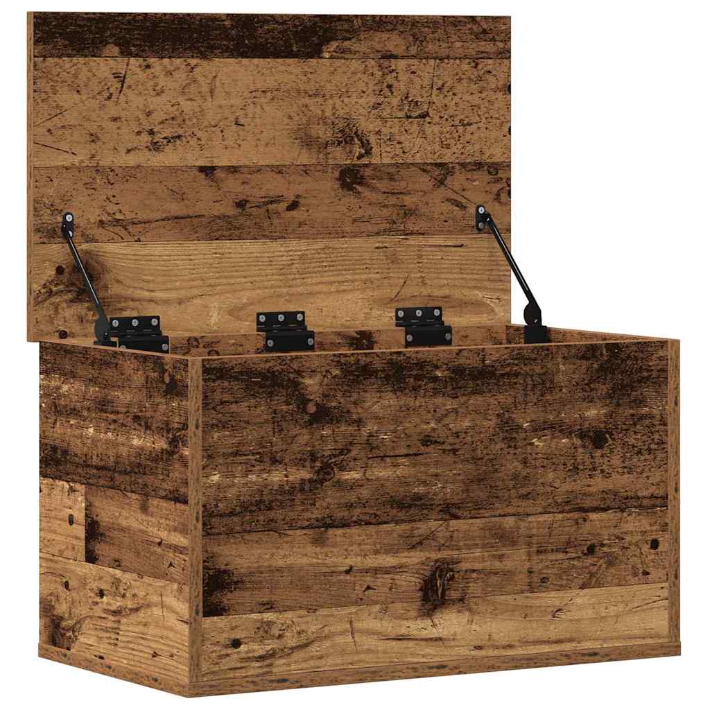 vidaXL Storage Box Old Wood 60 x 35 x 35 cm Engineered Wood 5