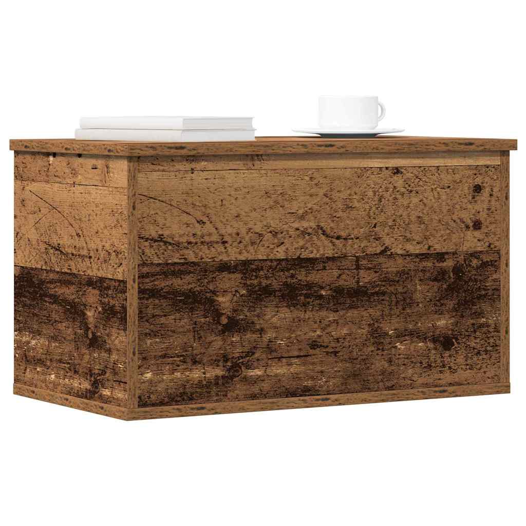 vidaXL Storage Box Old Wood 60 x 35 x 35 cm Engineered Wood 3