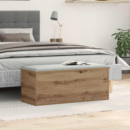 vidaXL Storage Box Artisan Oak 90 x 35 x 35 cm Engineered Wood 1