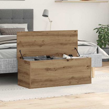 vidaXL Storage Box Artisan Oak 90 x 35 x 35 cm Engineered Wood 4