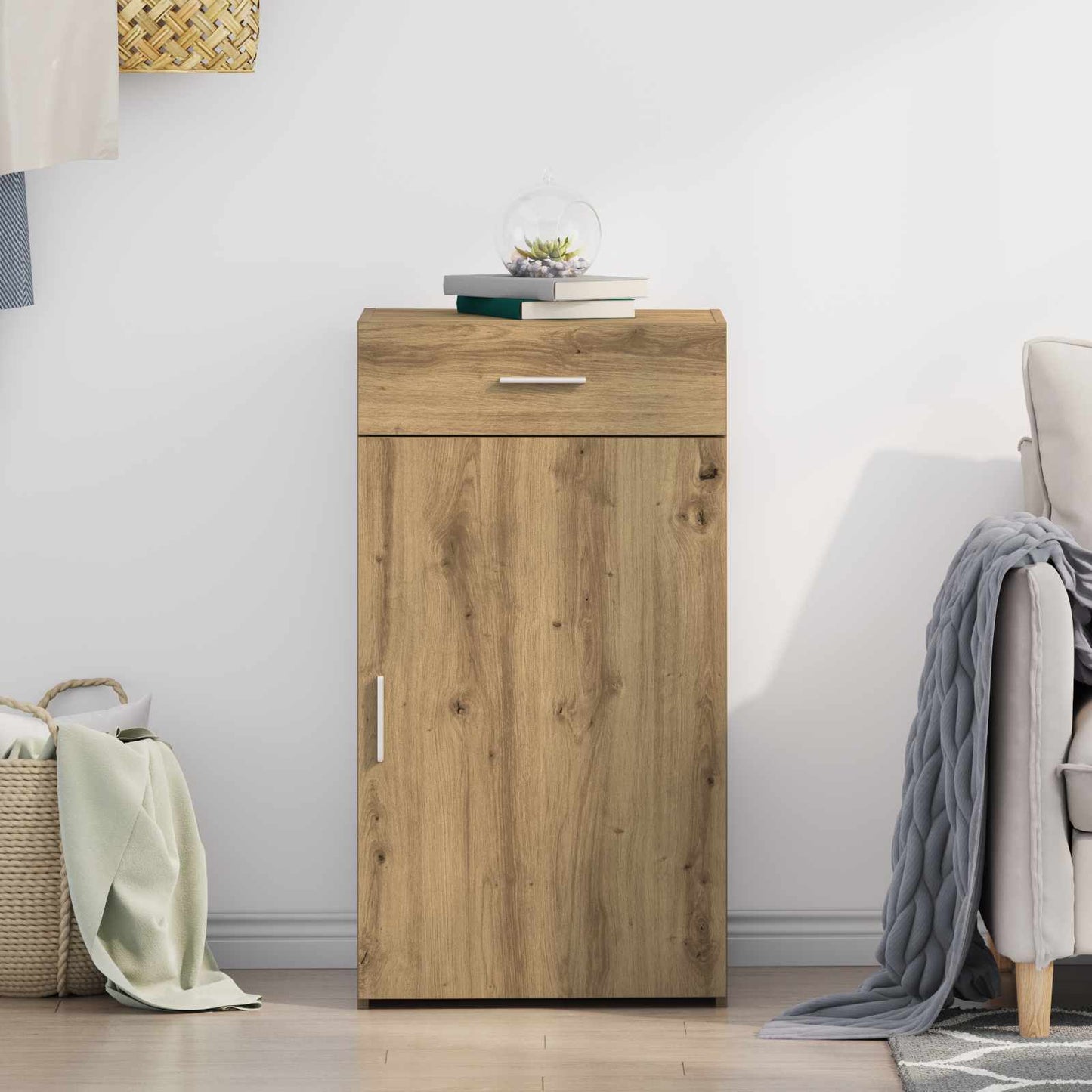 vidaXL Sideboard Artisan Oak 50 x 42.5 x 93 cm 4