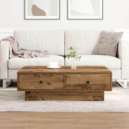 Coffee Table Engineered Wood Width 90 cm Old wood 28 cm 90 cm