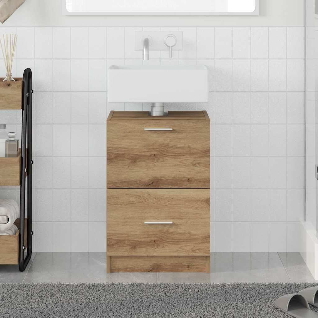 vidaXL Bathroom Cabinet Artisan Oak 40 x 37 x 59 cm Engineered wood 1