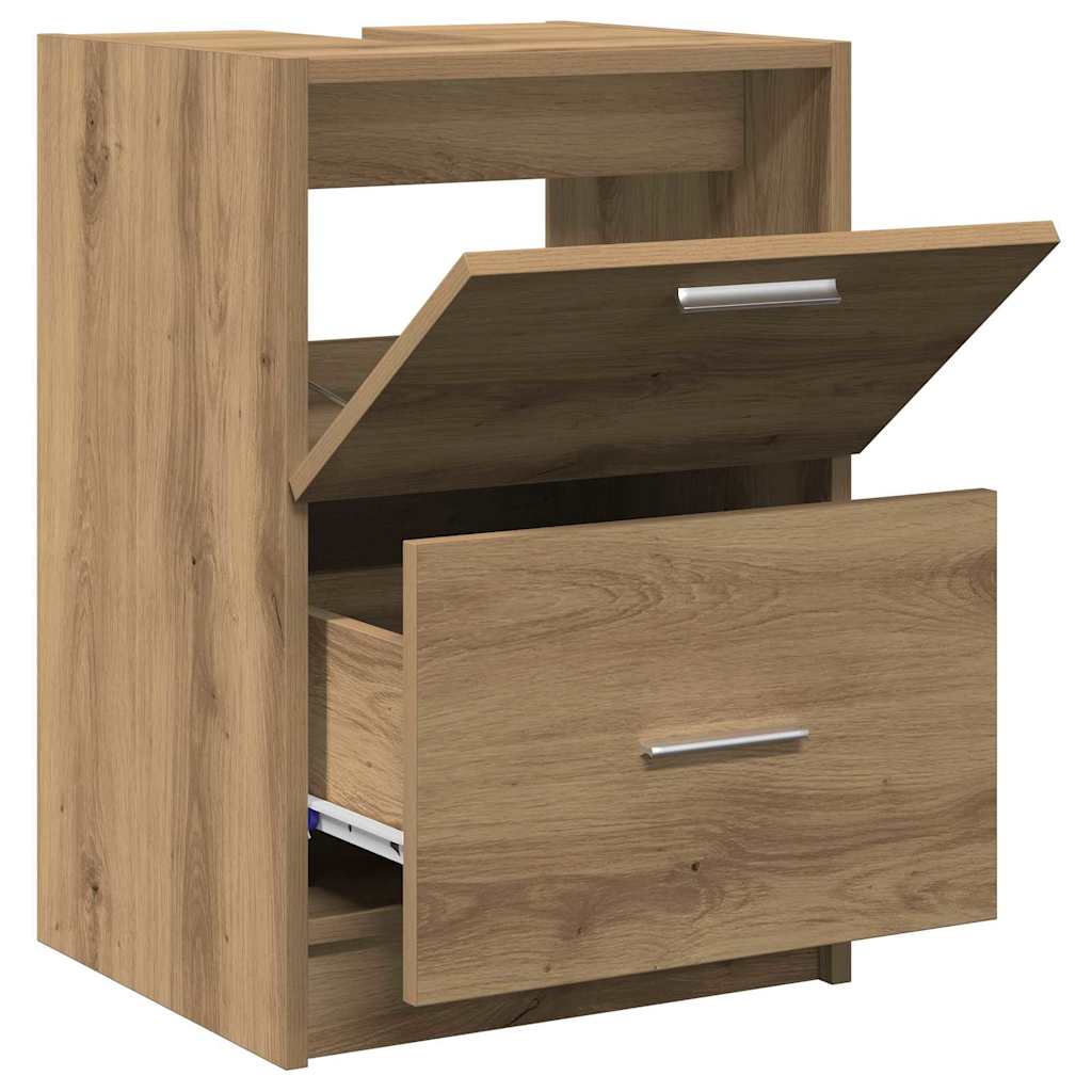 vidaXL Bathroom Cabinet Artisan Oak 40 x 37 x 59 cm Engineered wood 5