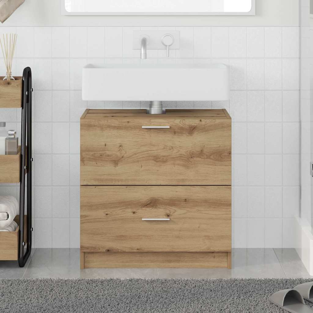vidaXL Bathroom Cabinet Artisan Oak 59 x 37 x 59 cm Engineered wood 1