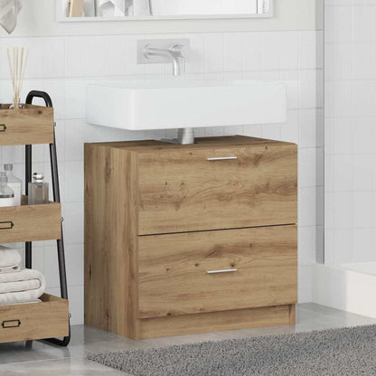 vidaXL Bathroom Cabinet Artisan Oak 59 x 37 x 59 cm Engineered wood 4