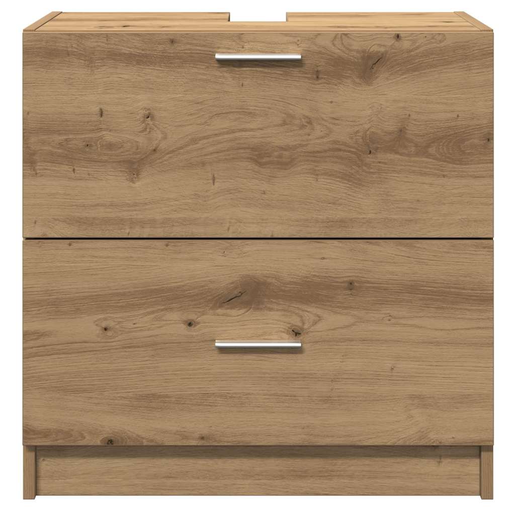 vidaXL Bathroom Cabinet Artisan Oak 59 x 37 x 59 cm Engineered wood 6