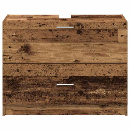 vidaXL Bathroom Cabinet Old Wood 78 x 37 x 59 cm Engineered wood 6