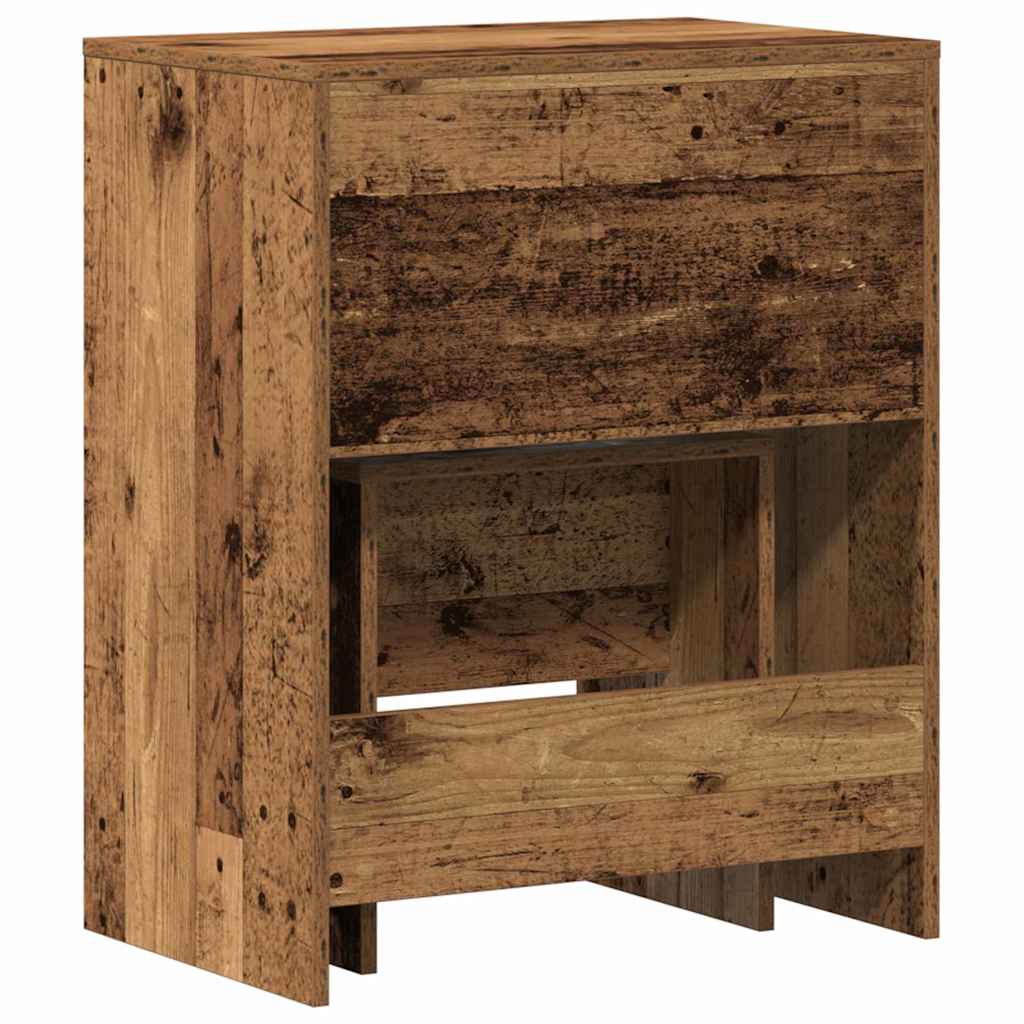 vidaXL Dressing Table 2 pcs Old Wood 60 x 40 x 75 cm Engineered Wood 6