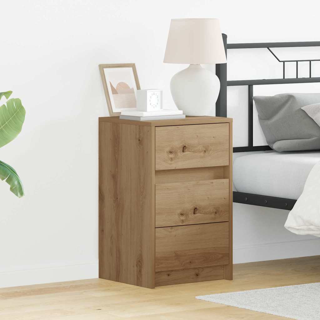 vidaXL Bedside Cabinet Artisan Oak 38 x 34 x 61 cm Engineered wood 1