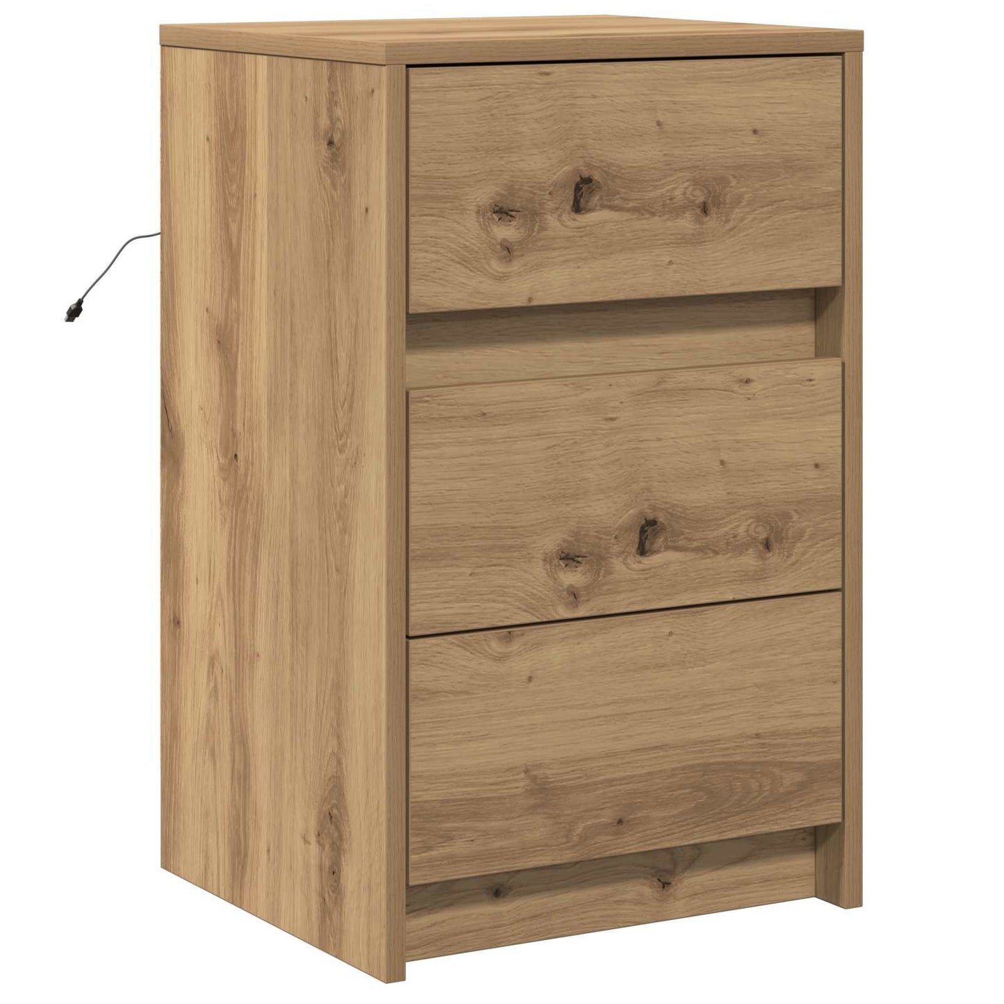 vidaXL Bedside Cabinet Artisan Oak 38 x 34 x 61 cm Engineered wood 2
