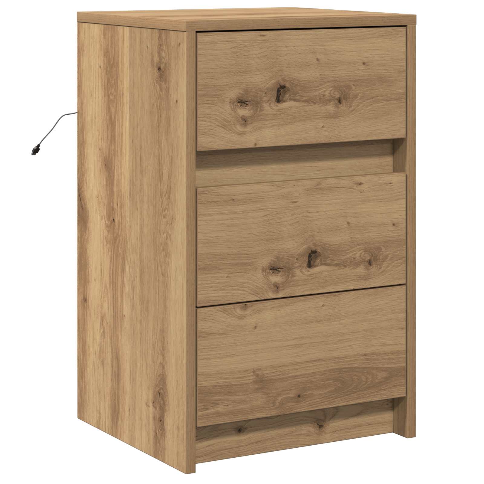 vidaXL Bedside Cabinet Artisan Oak 38 x 34 x 61 cm Engineered wood 2
