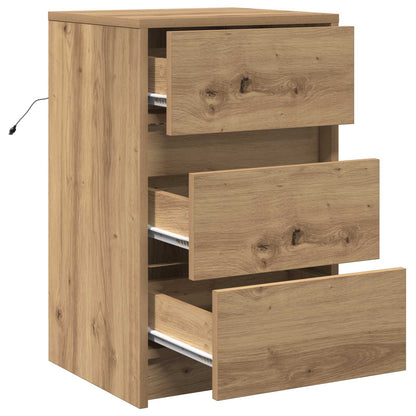 vidaXL Bedside Cabinet Artisan Oak 38 x 34 x 61 cm Engineered wood 5