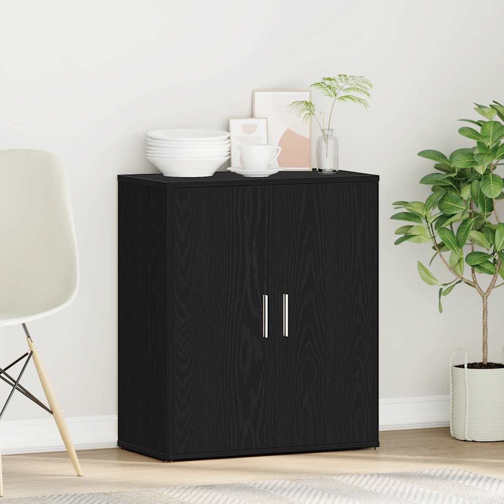 vidaXL Sideboard Black Oak 60x31x70 cm Engineered Wood 3
