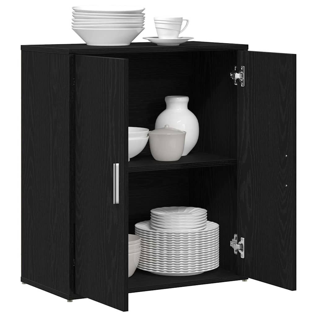 vidaXL Sideboard Black Oak 60x31x70 cm Engineered Wood 4