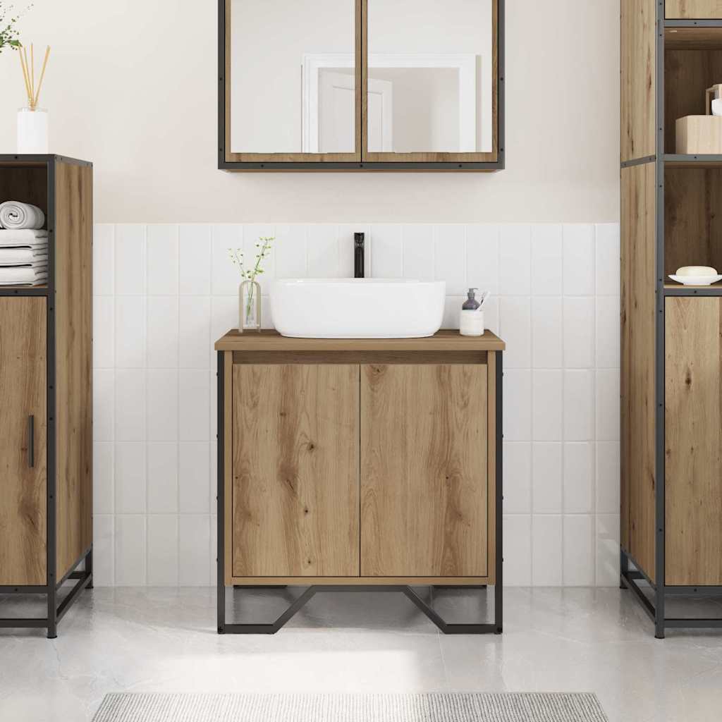 vidaXL Bathroom Sink Cabinet Artisan Oak 60 x 35 x 60 cm 1