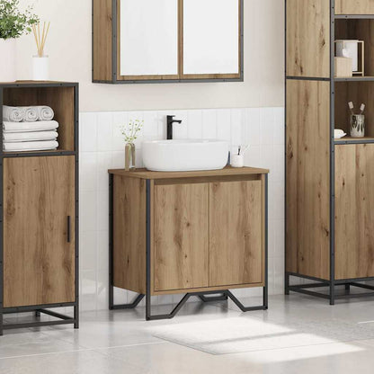 vidaXL Bathroom Sink Cabinet Artisan Oak 60 x 35 x 60 cm 4