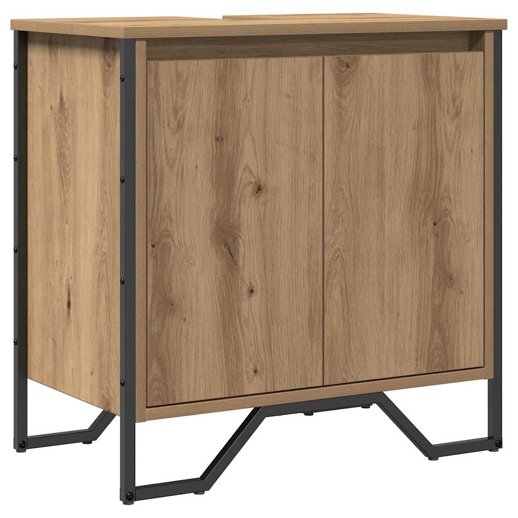 vidaXL Bathroom Sink Cabinet Artisan Oak 60 x 35 x 60 cm 2