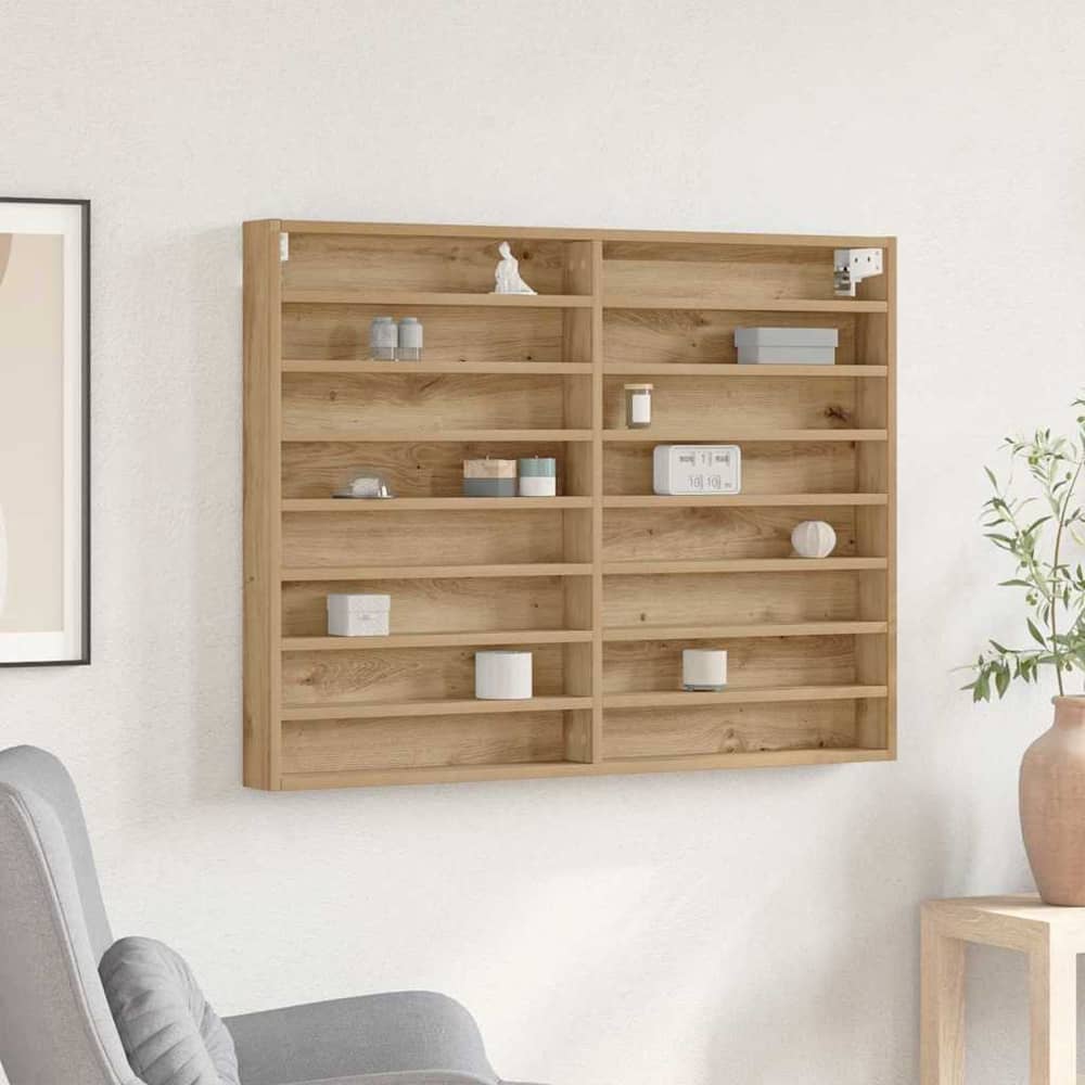 vidaXL Vitrine Cabinet 100x8.5x75 cm Engineered Wood