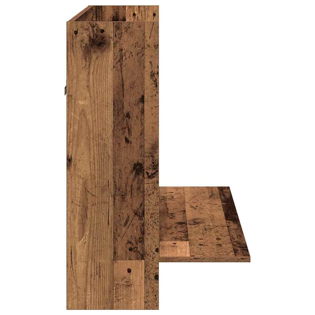 vidaXL Wall-Mounted Desk Old wood 105 x 48 x 75 cm Engineered wood 6