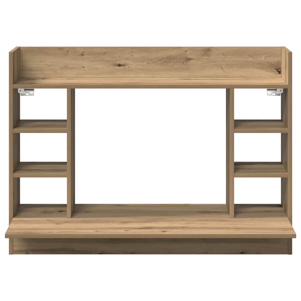 vidaXL Wall-Mounted Desk Artisan oak 105 x 48 x 75 cm Engineered wood 5