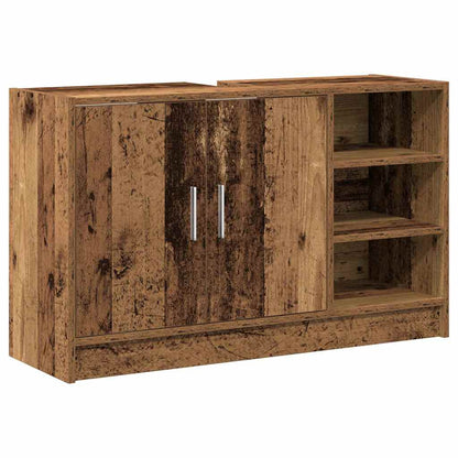 vidaXL Bathroom Cabinet Old Wood 90 x 29 x 55 cm Engineered wood 2