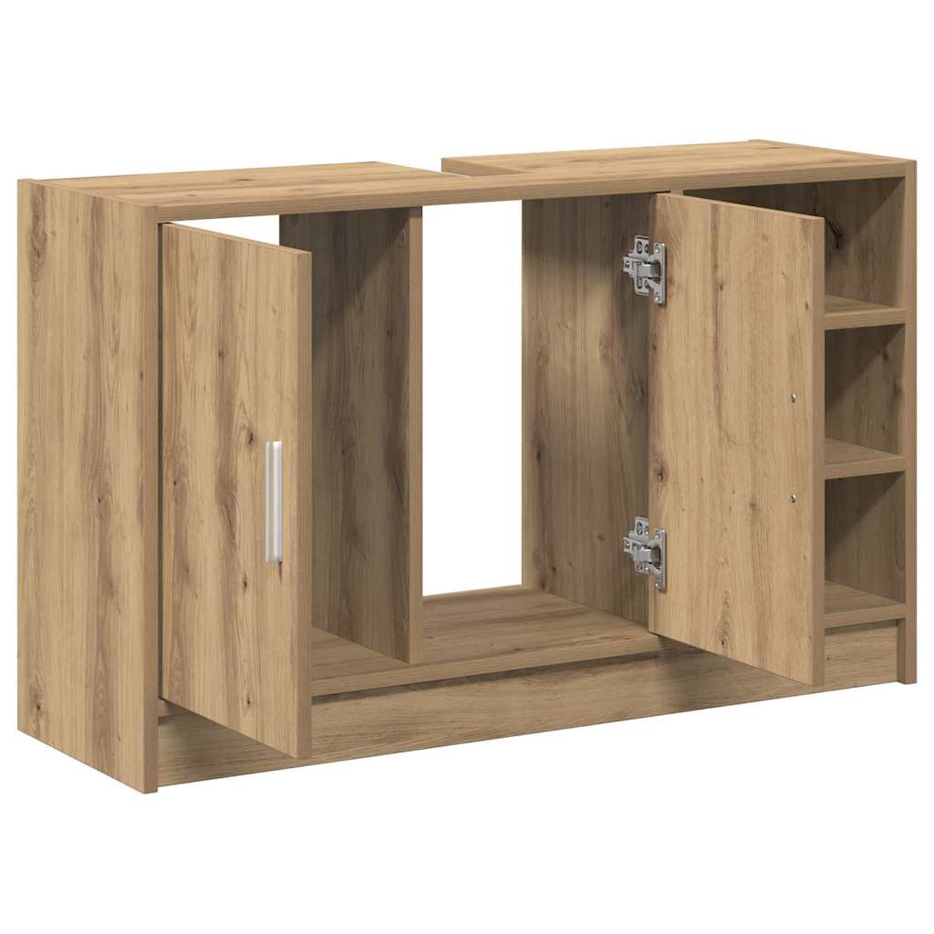 vidaXL Bathroom Cabinet Artisan Oak 90 x 29 x 55 cm Engineered wood 5