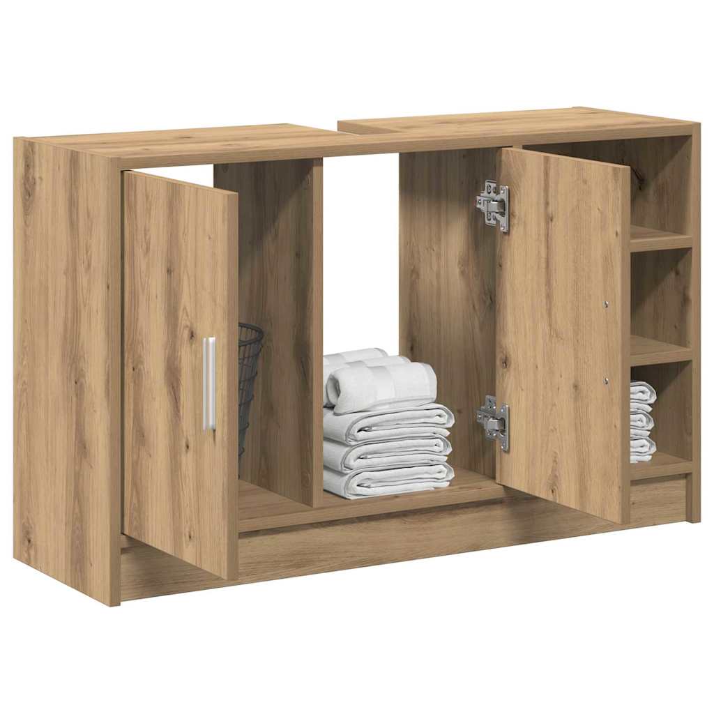 vidaXL Bathroom Cabinet Artisan Oak 90 x 29 x 55 cm Engineered wood 3
