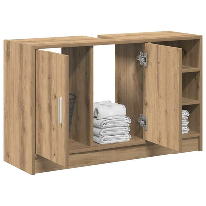 vidaXL Bathroom Cabinet Artisan Oak 90 x 29 x 55 cm Engineered wood 3