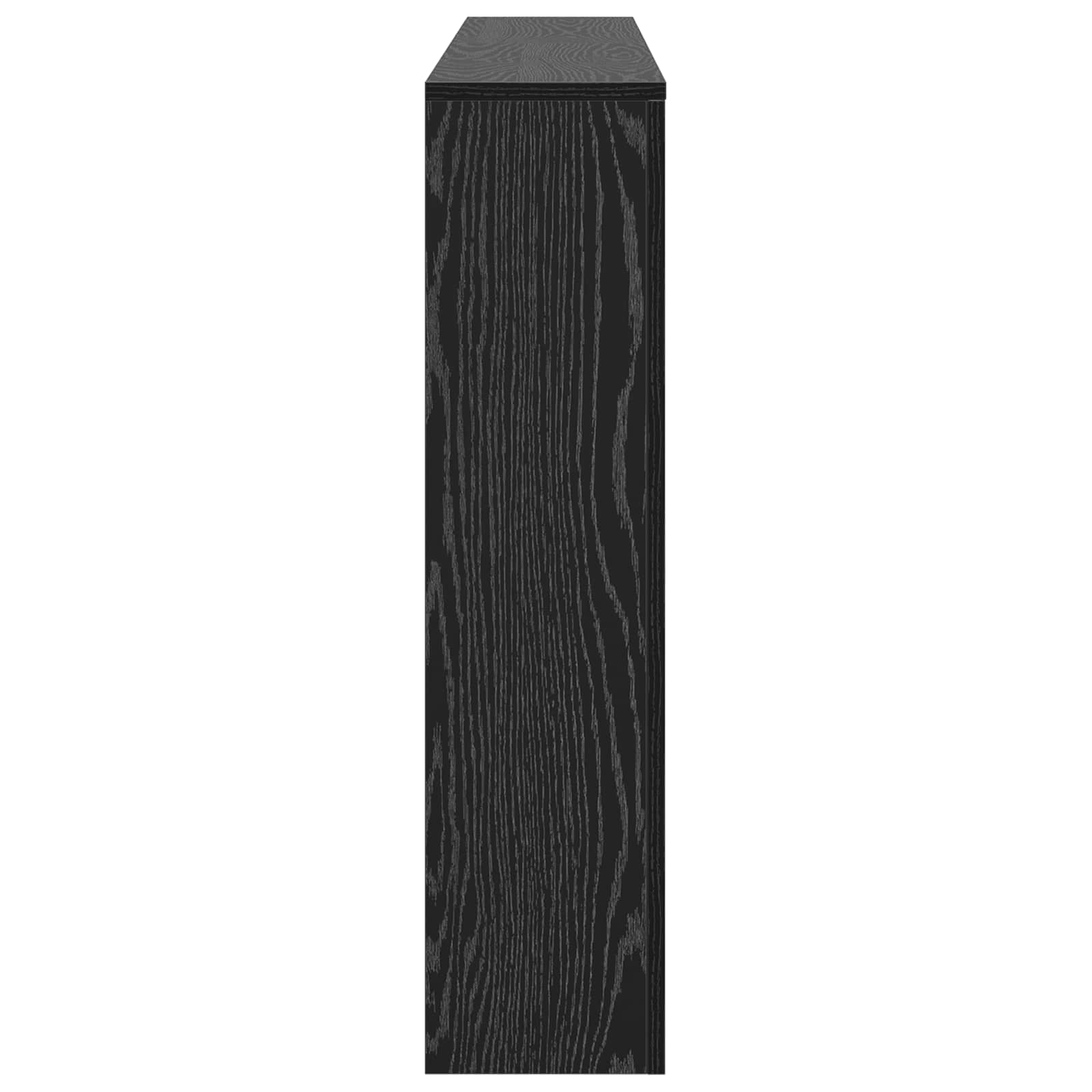 vidaXL Radiator Cover Black Oak 175 x 20 x 82 cm Engineered Wood 5