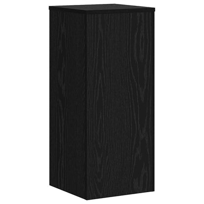 vidaXL Plant Stand 2 pcs Black Oak 30 x 30 x 70 cm Engineered Wood 5