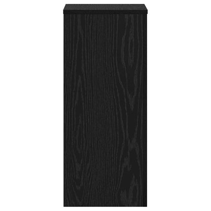 vidaXL Plant Stand 2 pcs Black Oak 30 x 30 x 70 cm Engineered Wood 6