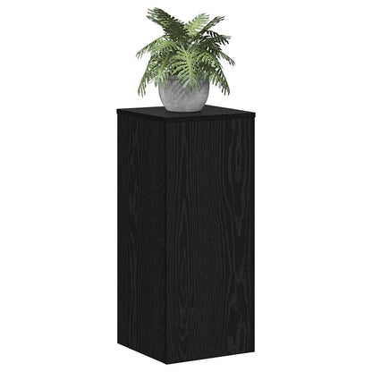 vidaXL Plant Stand 2 pcs Black Oak 30 x 30 x 70 cm Engineered Wood 3