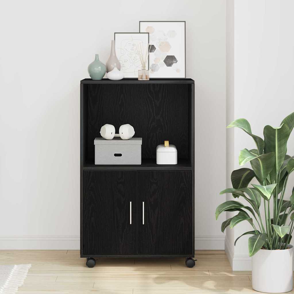 vidaXL Cabinet Black Oak 55 x 40 x 82 cm 1