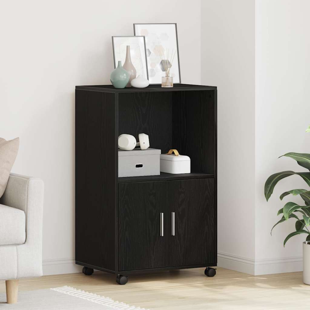 vidaXL Cabinet Black Oak 55 x 40 x 82 cm 4