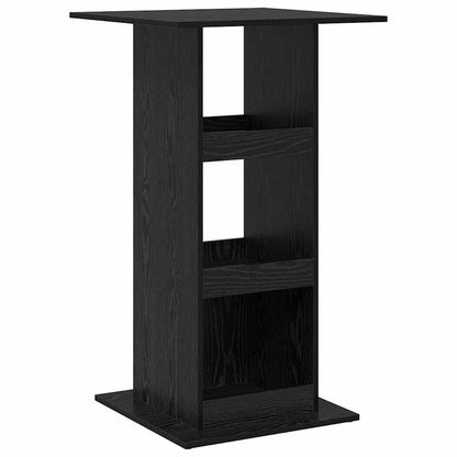 vidaXL Bar Table 60 x 60 x 100 cm Engineered Wood Black Oak 2