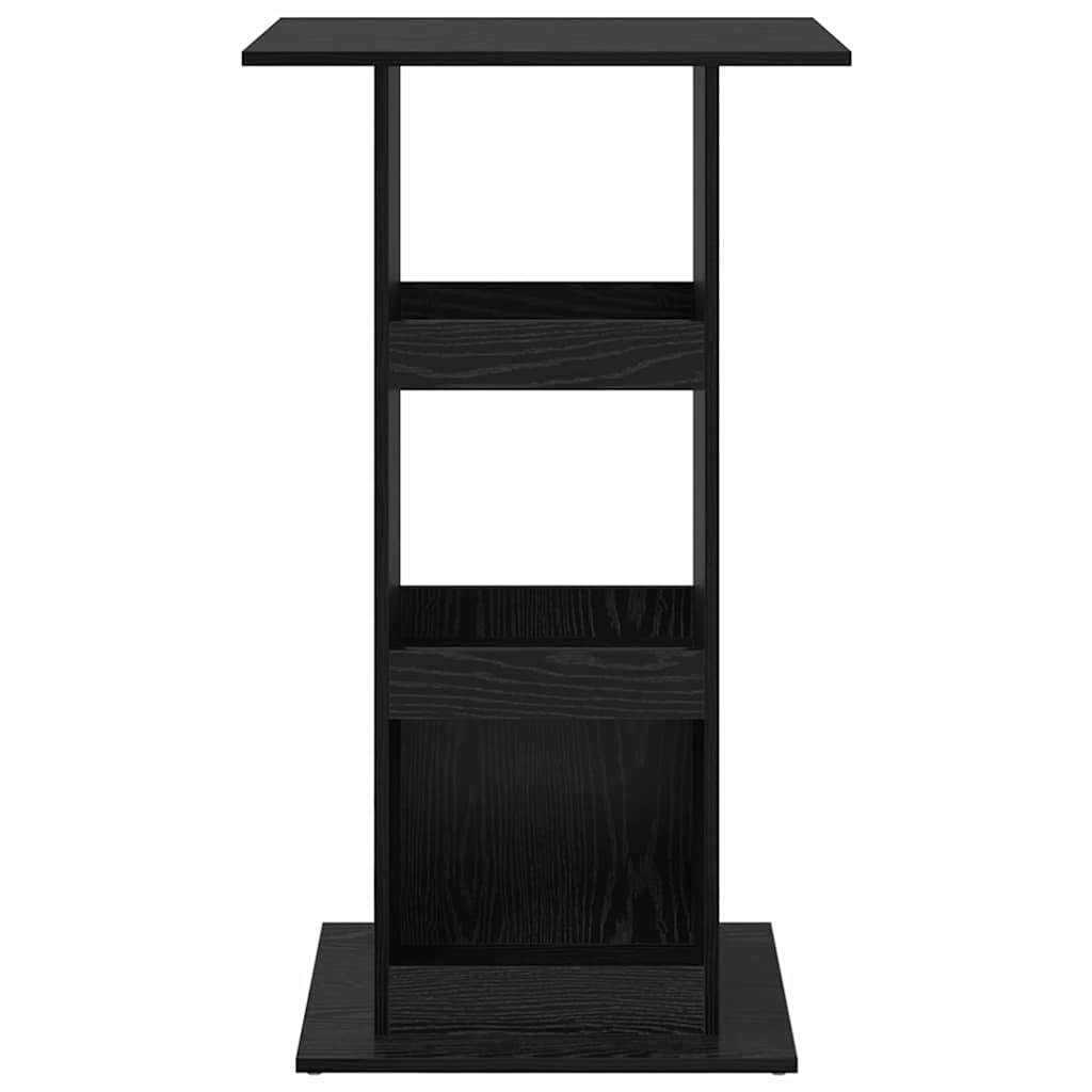 vidaXL Bar Table 60 x 60 x 100 cm Engineered Wood Black Oak 5