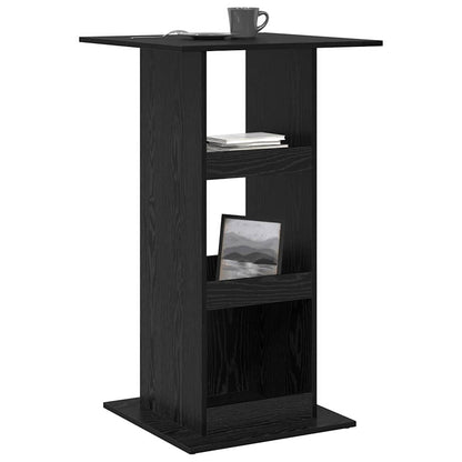 vidaXL Bar Table 60 x 60 x 100 cm Engineered Wood Black Oak 3