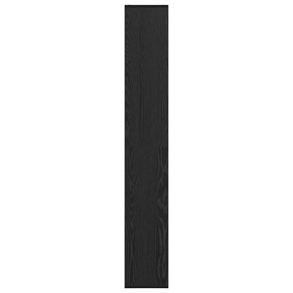 vidaXL Book Cabinet 8-Tier 67 x 25 x 162 cm Engineered Wood Black Oak 6