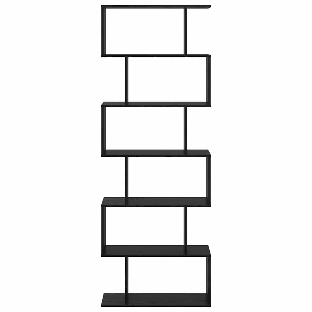 vidaXL Book Cabinet 6-Tier 70 x 24 x 193.5 cm Engineered Wood 5