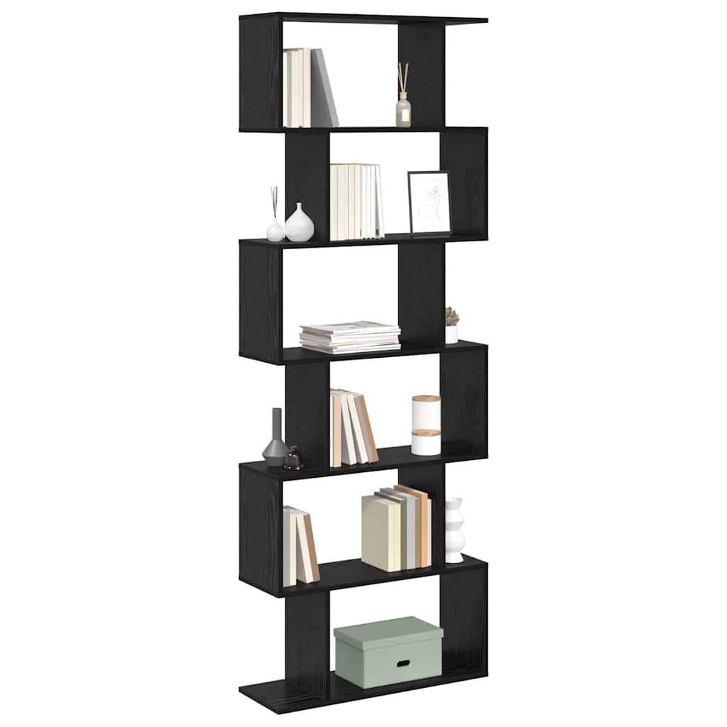 vidaXL Book Cabinet 6-Tier 70 x 24 x 193.5 cm Engineered Wood 3