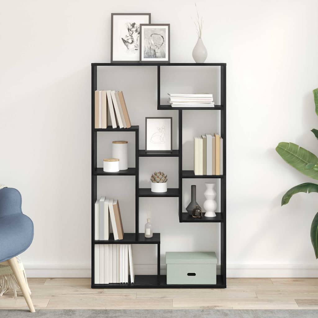 vidaXL Book Cabinet 8-Tier 72 x 20 x 120.5 cm Engineered Wood 4