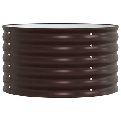 vidaXL Raised Bed Brown 80 x 80 x 44 cm Steel 1