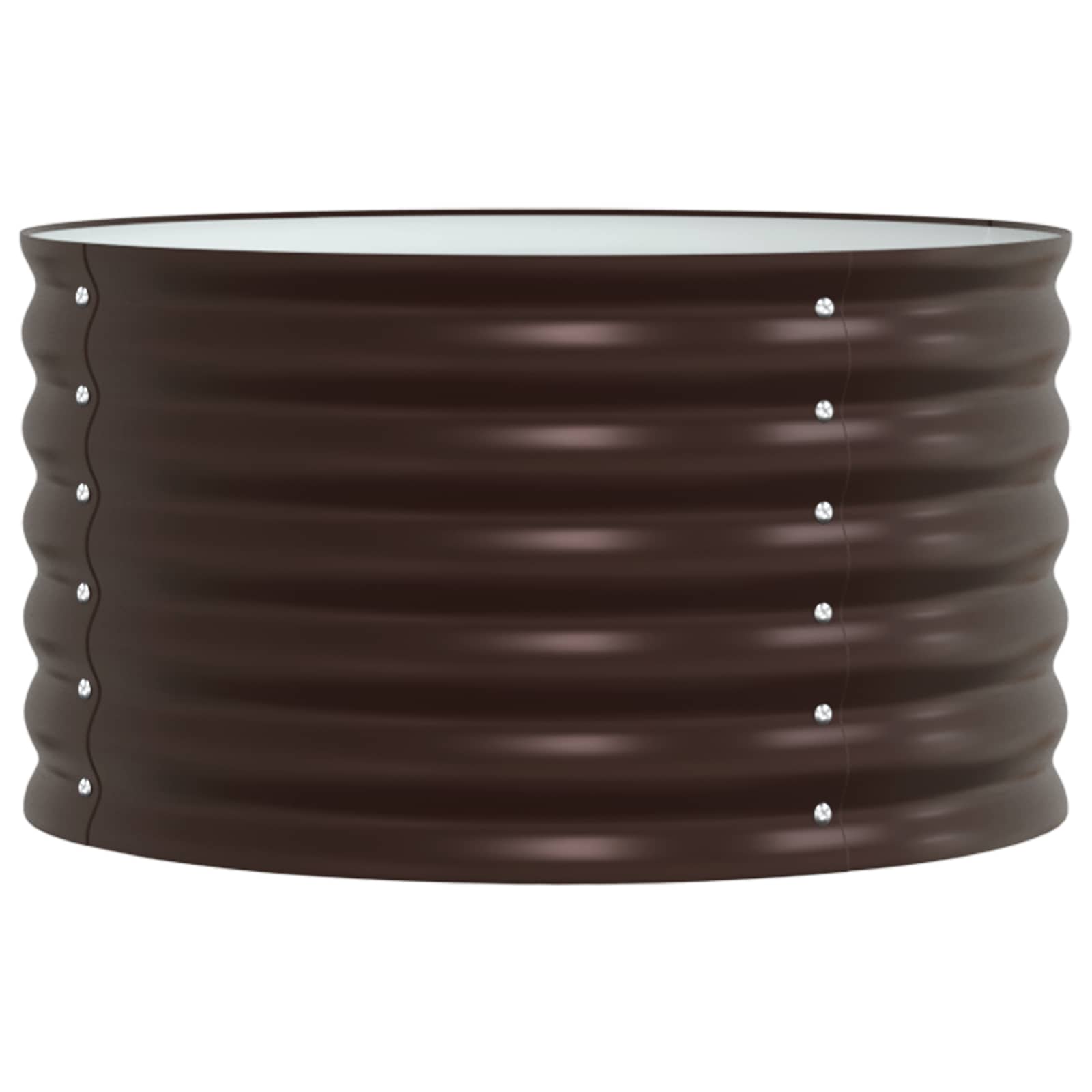 vidaXL Raised Bed Brown 80 x 80 x 44 cm Steel 5